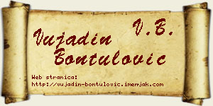 Vujadin Bontulović vizit kartica